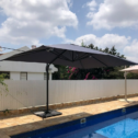 שמשיית עמוד צד דגם סתיו 3x4 - אפור (360 מעלות )