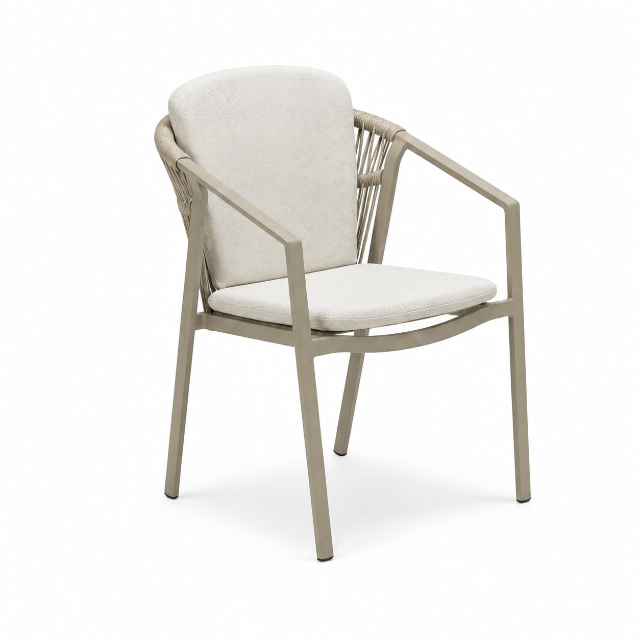 Enson Champagne Model כיסא חבלים מאלומיניום בגוון קאמל – דגם הנסון – תמונה 1