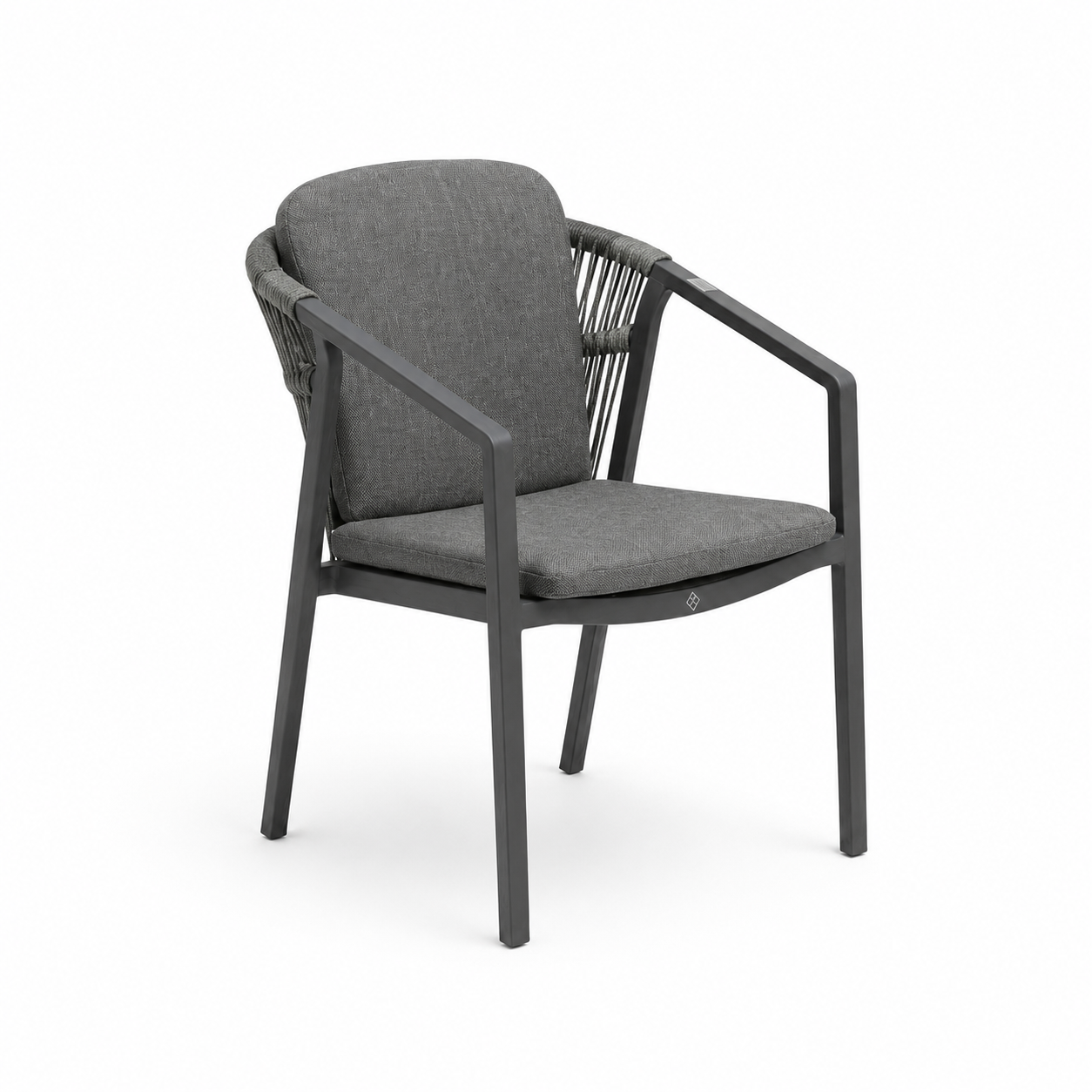 Enson Gray Model כיסא חבלים מאלומיניום בגוון אפור ככה – דגם הנסון – תמונה 1