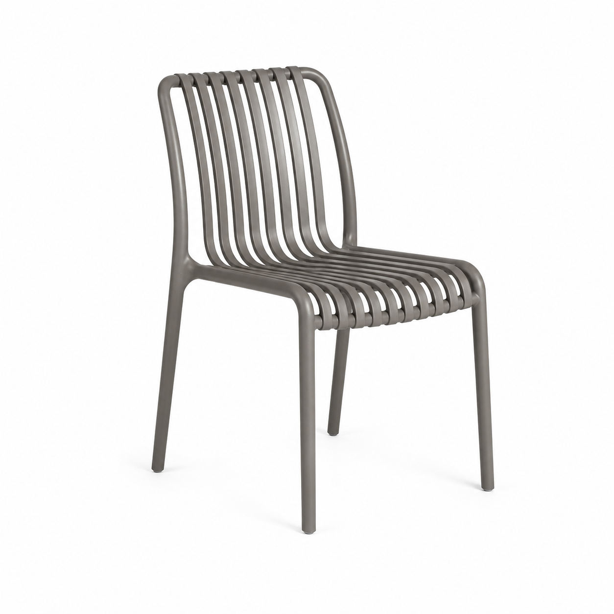 Soham Dark gray כיסא פלסטיק רשת מעוצב ללא ידיות צבע אפור ככה – דגם ספיר – תמונה 1